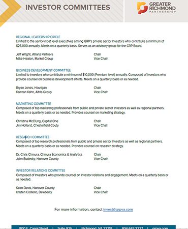 GRP Investor Committees